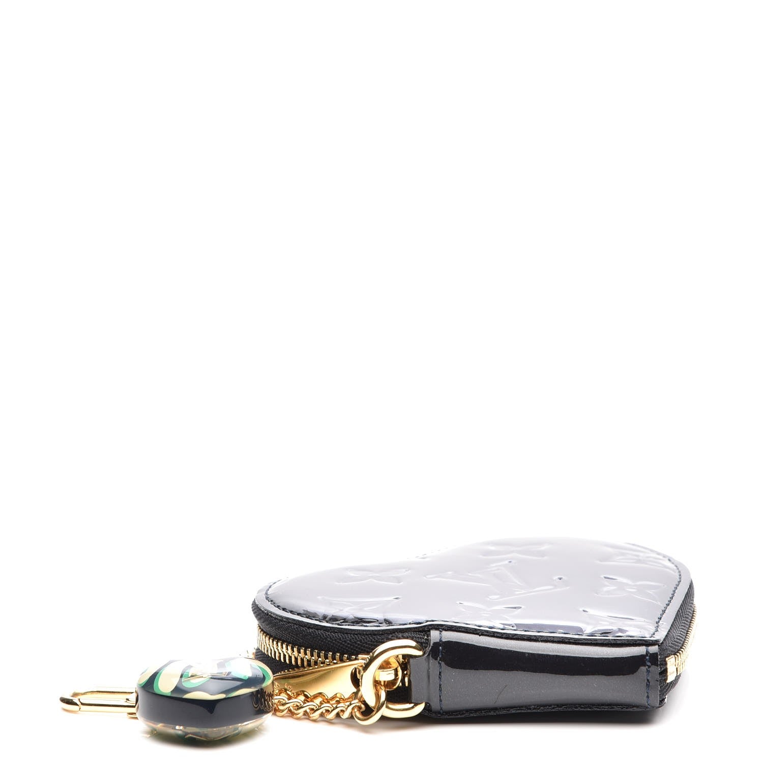 Louis Vuitton Vernis Coeur Heart Coin Purse Blue Infini 3 of 7