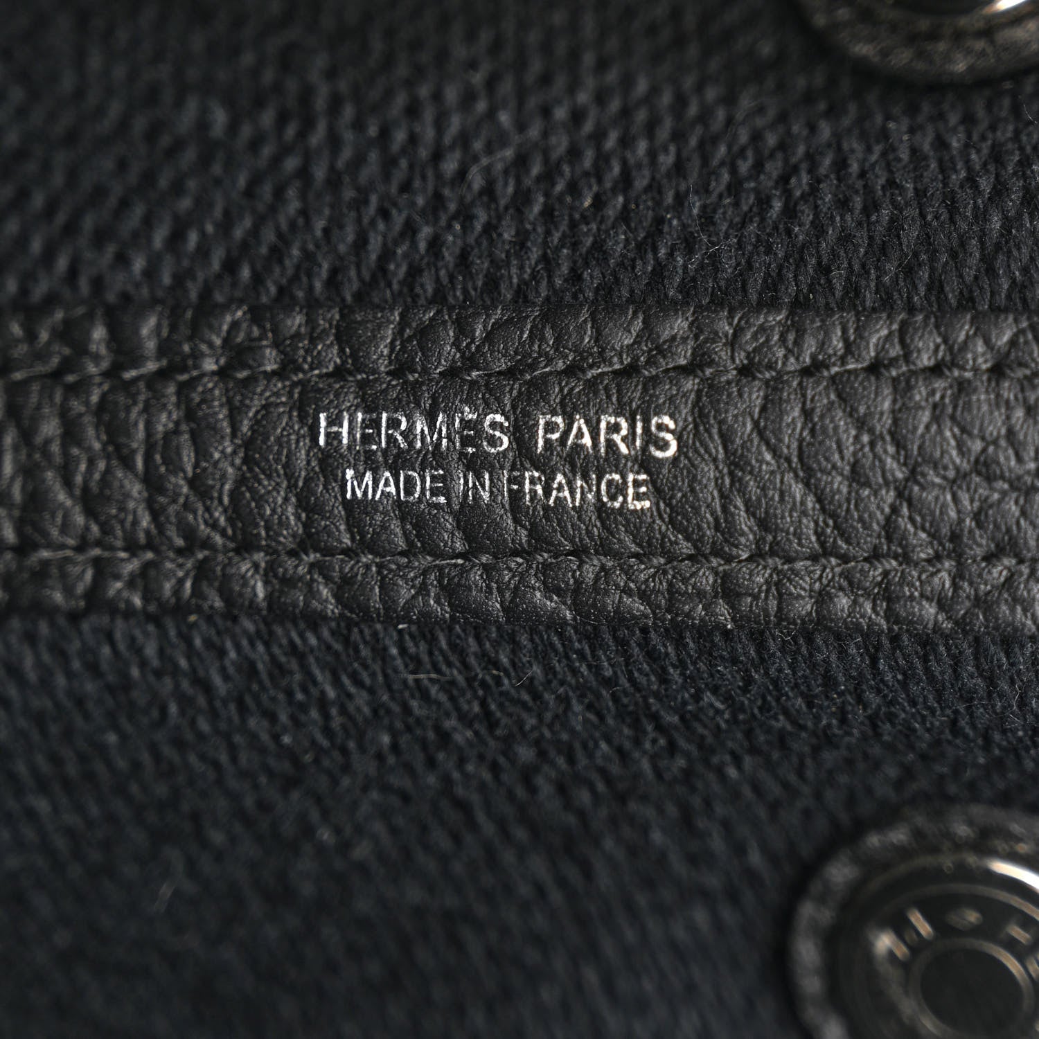 Hermes Twill H Negonda Garden Party 30 TPM Tote Ecru Black 6 of 10