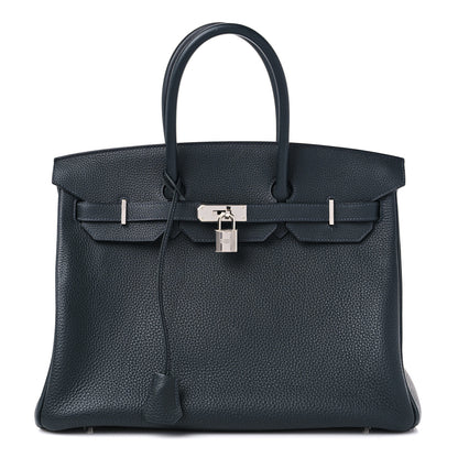 Hermes Togo Birkin 35 Bleu Ocean 1 of 13