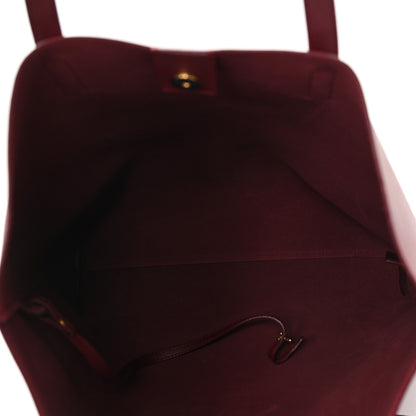 Saint Laurent Calfskin Medium Shopping Tote Bordeaux 5 of 11
