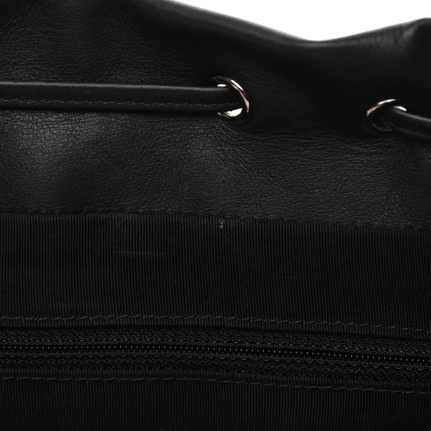 Chanel Calfskin Chevron Quilted Large Urban Spirit Backpack Black 15 of 16