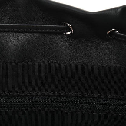 Chanel Calfskin Chevron Quilted Large Urban Spirit Backpack Black 15 of 16