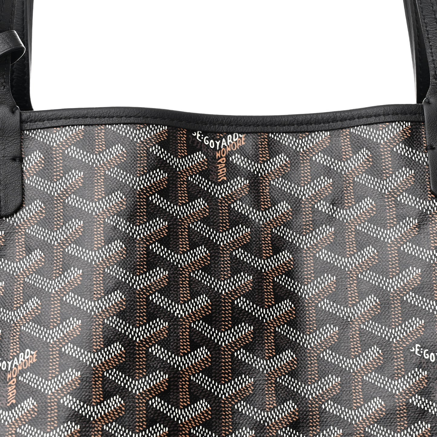 Goyardine Reversible Anjou GM Black