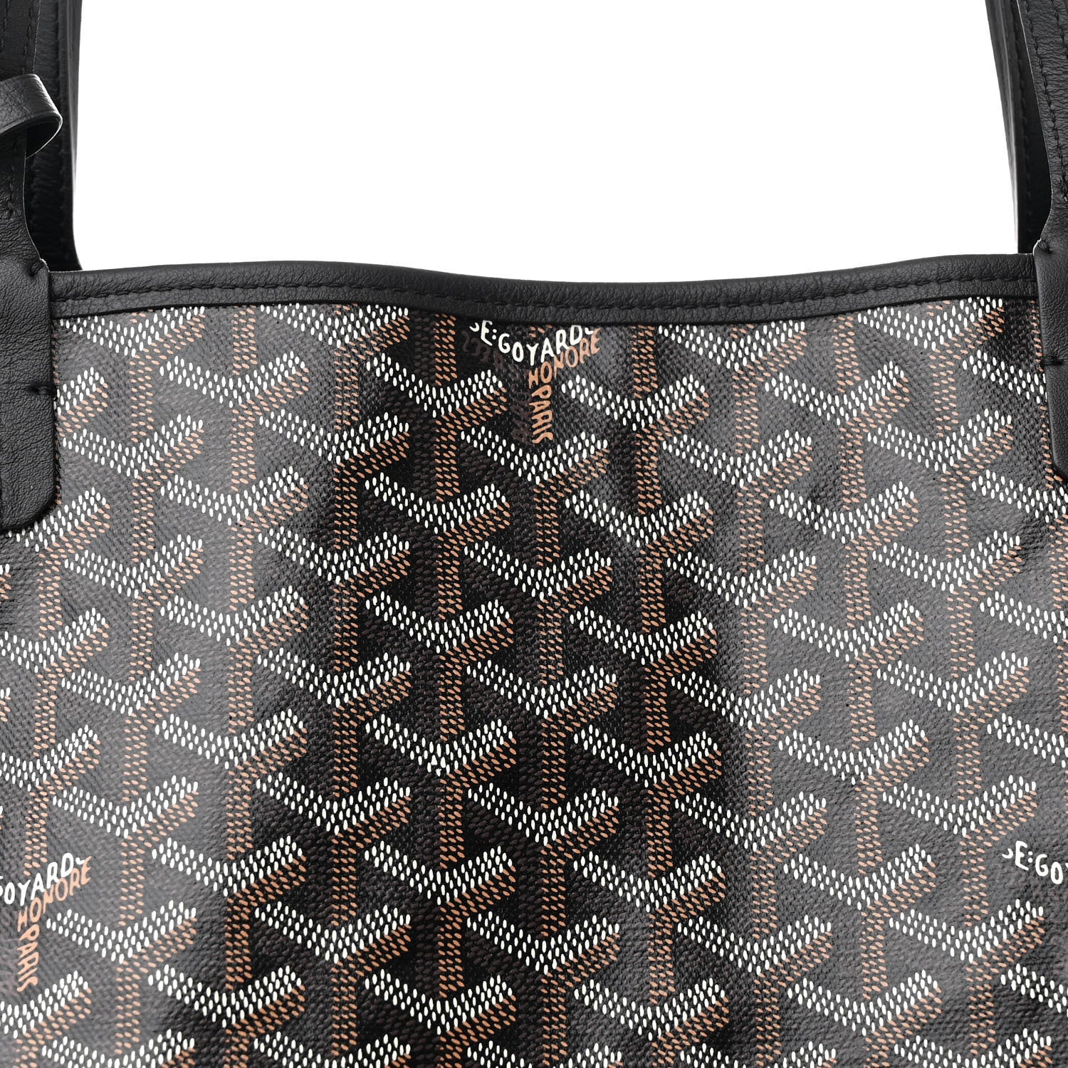 Goyard Goyardine Reversible Anjou GM Black 14 of 19