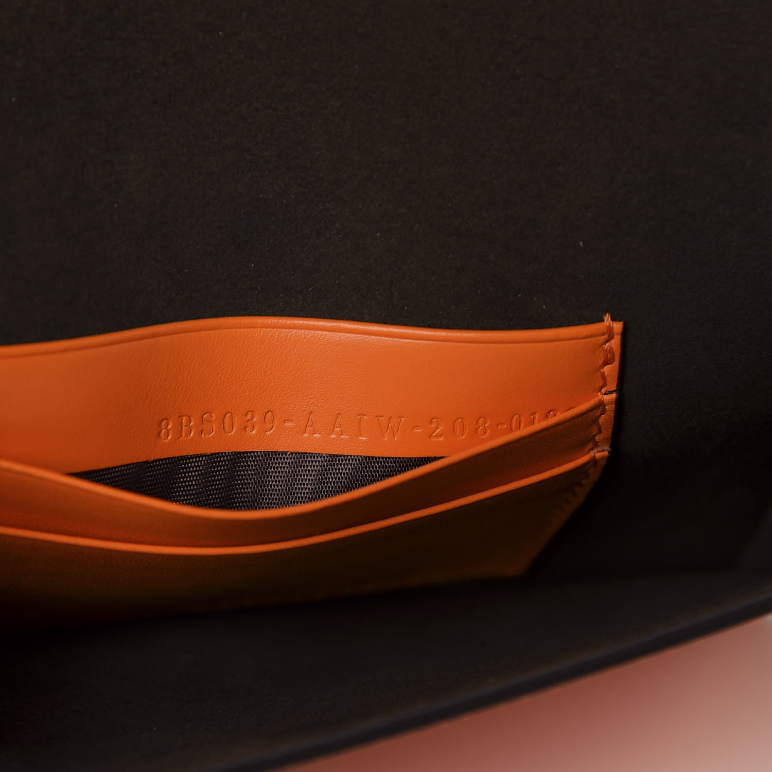 Fendi Vitello King Mini Flat Baguette Orange 8 of 10