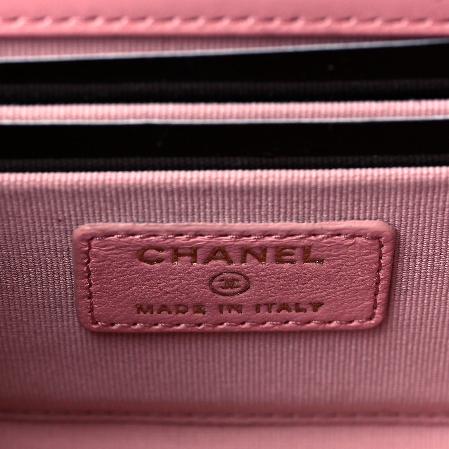 Lambskin Quilted Mini Trendy CC Clutch With Chain Pink