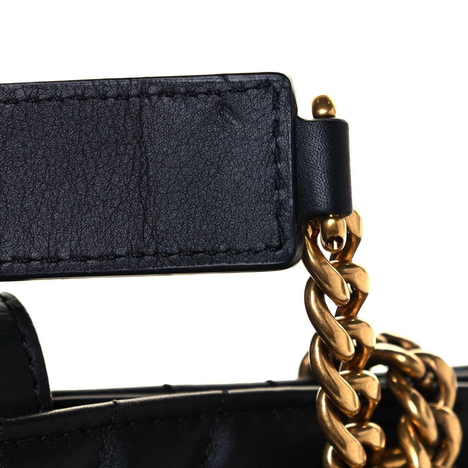 Louis Vuitton Calfskin New Wave Chain Tote Black 12 of 13