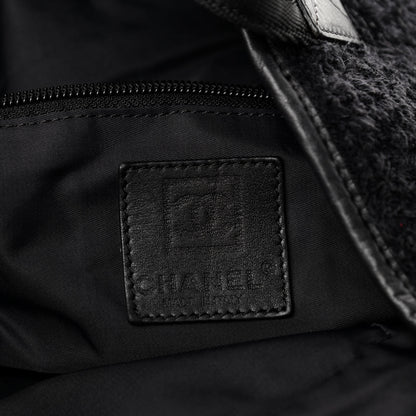 Chanel Terry Quilted CC Tote Black 6 of 10