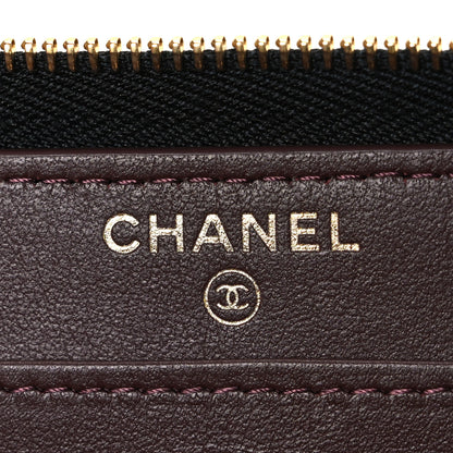 Chanel Caviar Quilted Large Gusset Zip Around Wallet Black 6 of 8