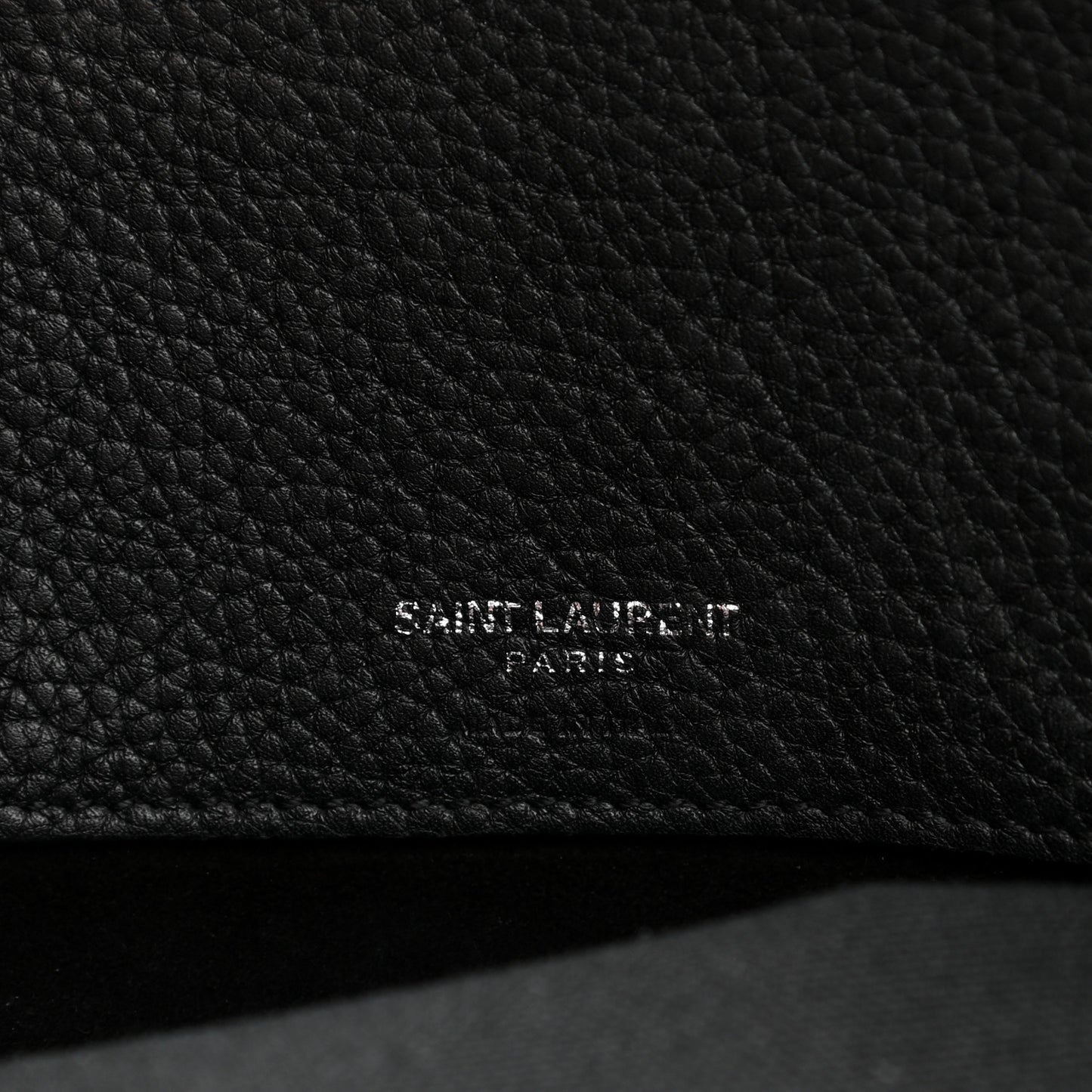 Grained Calfskin Medium Souple Sac De Jour Black