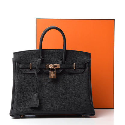 Hermes Togo Birkin 25 Black 11 of 11