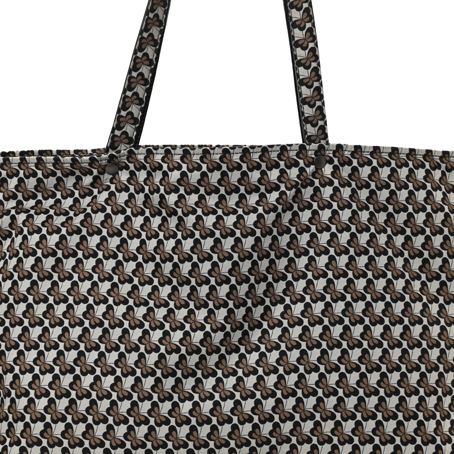 Bottega Veneta Nappa Nylon Medium Reversible Butterfly Shoulder Bag Black Cement 13 of 15