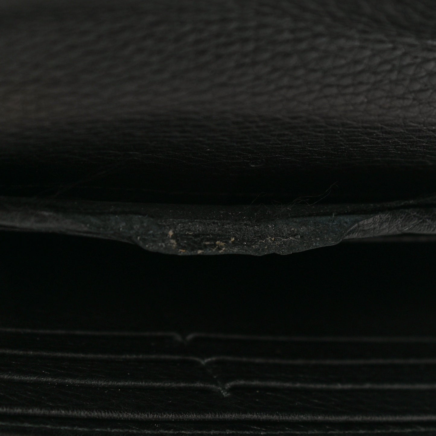 Calfskin Stirrup Continental Wallet Black