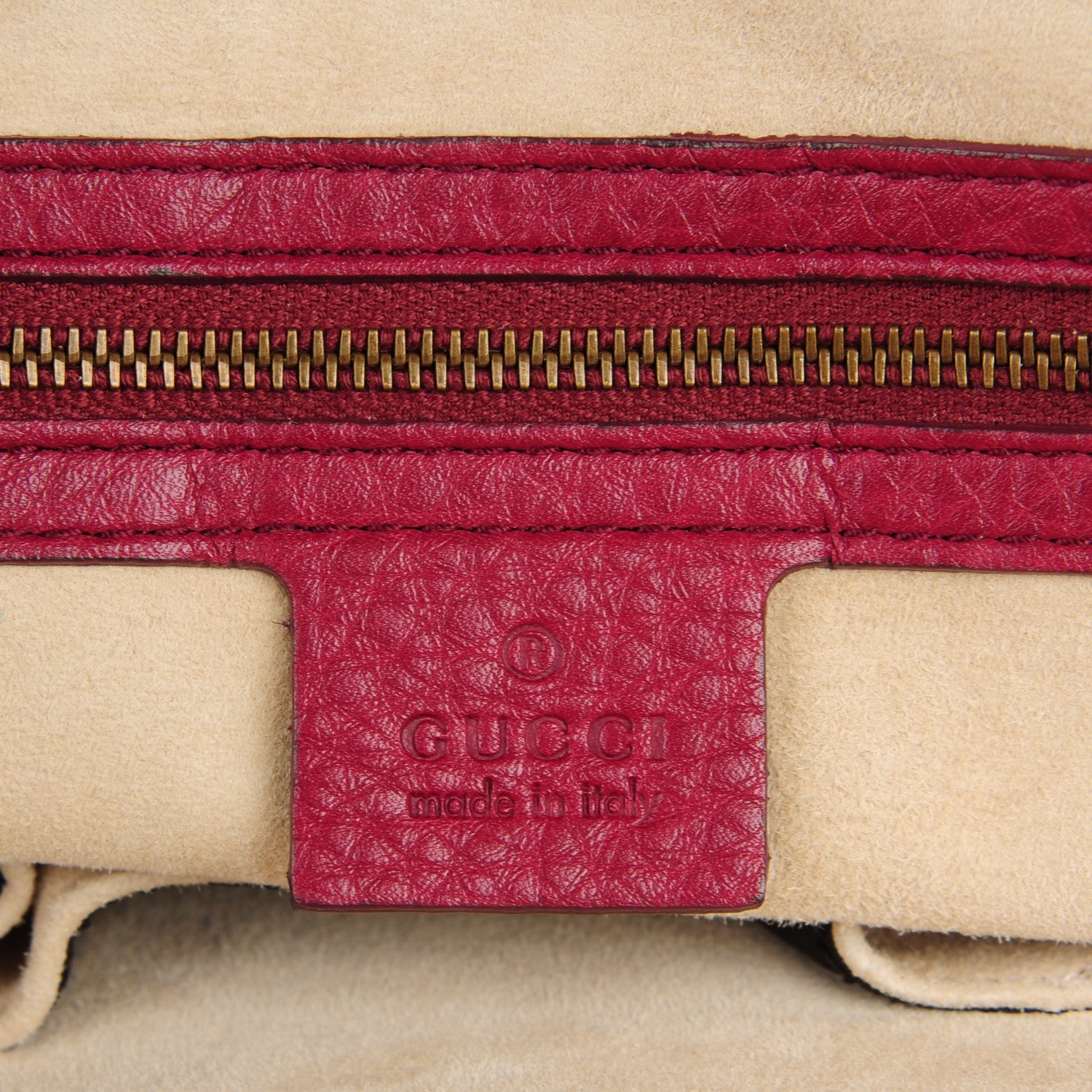 Gucci Cellarius Calfskin Medium 1973 Top Handle Satchel Cherry Gloss 6 of 7