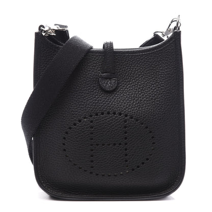 Hermes Taurillon Clemence Evelyne TPM Black 1 of 9