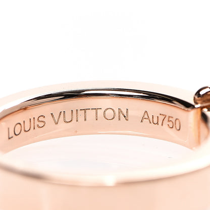 Louis Vuitton 18K Pink Gold Lockit Ring 47 4 4 of 4