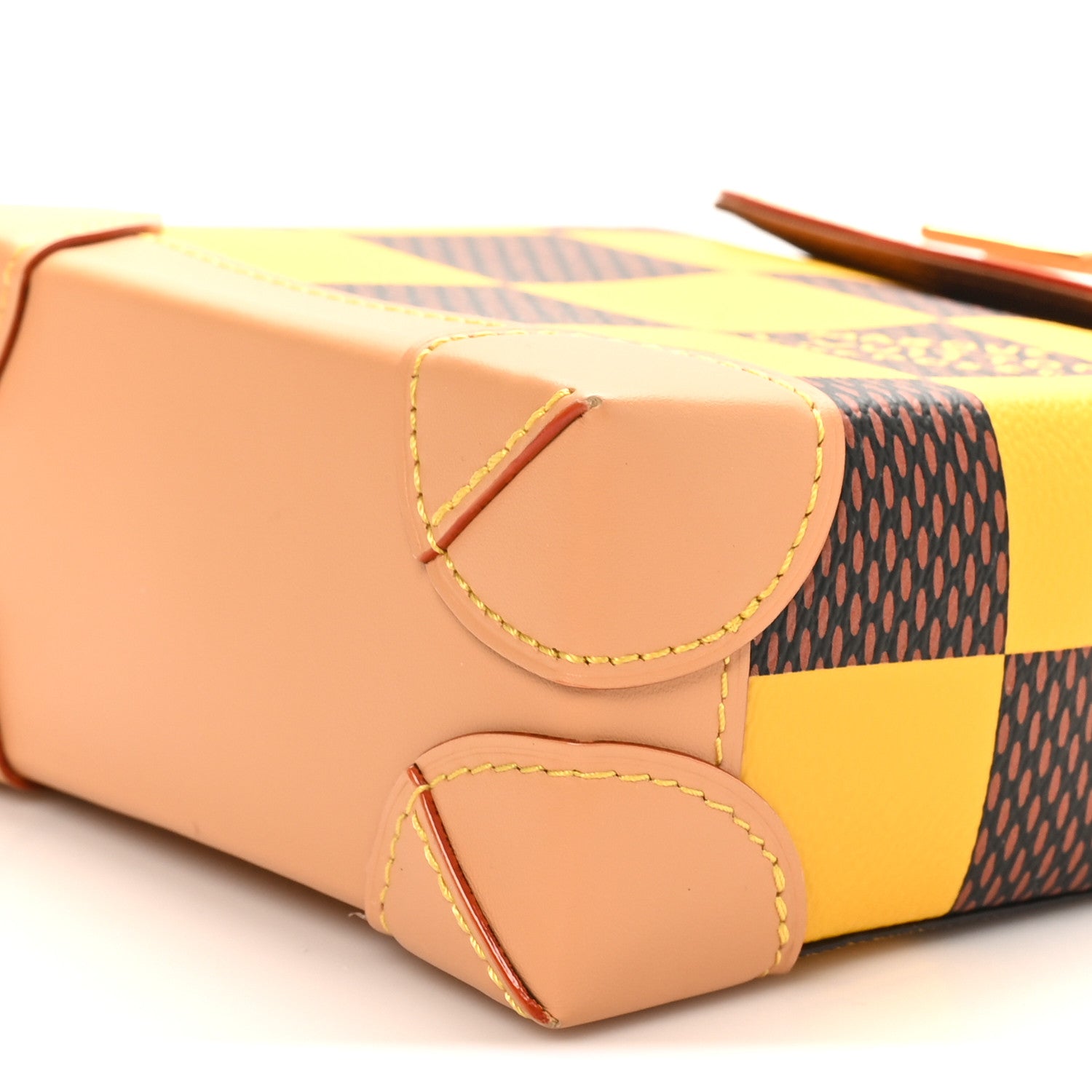 Louis Vuitton Damier Pop Nano Steamer Yellow 9 of 9