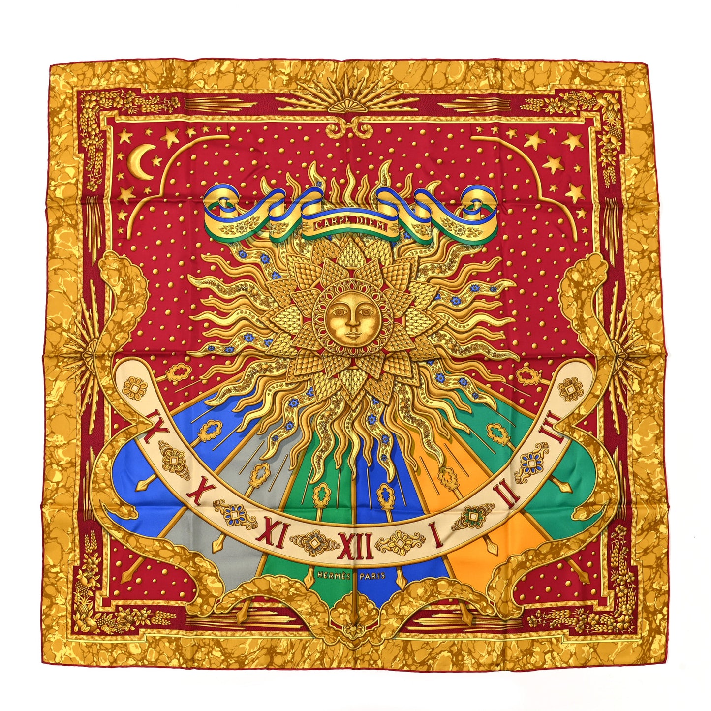 Silk Carpe Diem Scarf 90