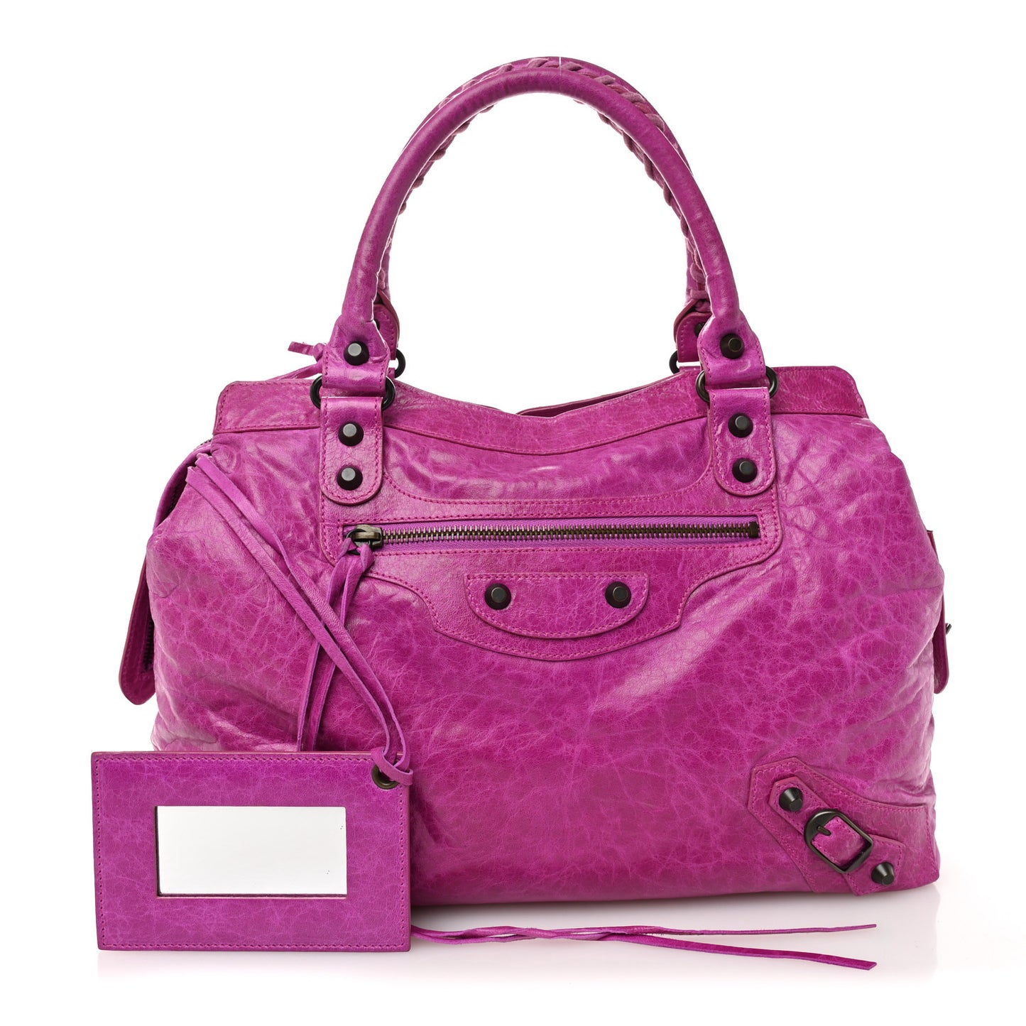 Agneau Classic Hardware Step Magenta