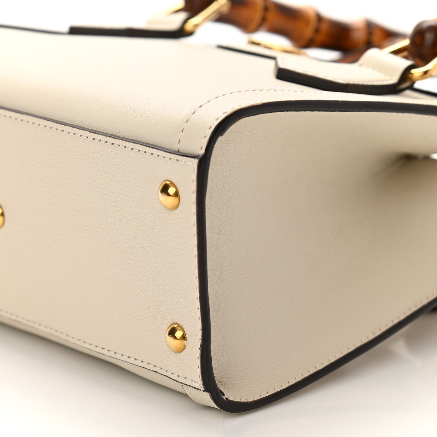 Wonka Grain Calfskin Mini Diana Tote Bag Mystic White Orange Fluo