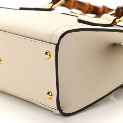 Gucci Wonka Grain Calfskin Mini Diana Tote Bag Mystic White Orange Fluo 10 of 10