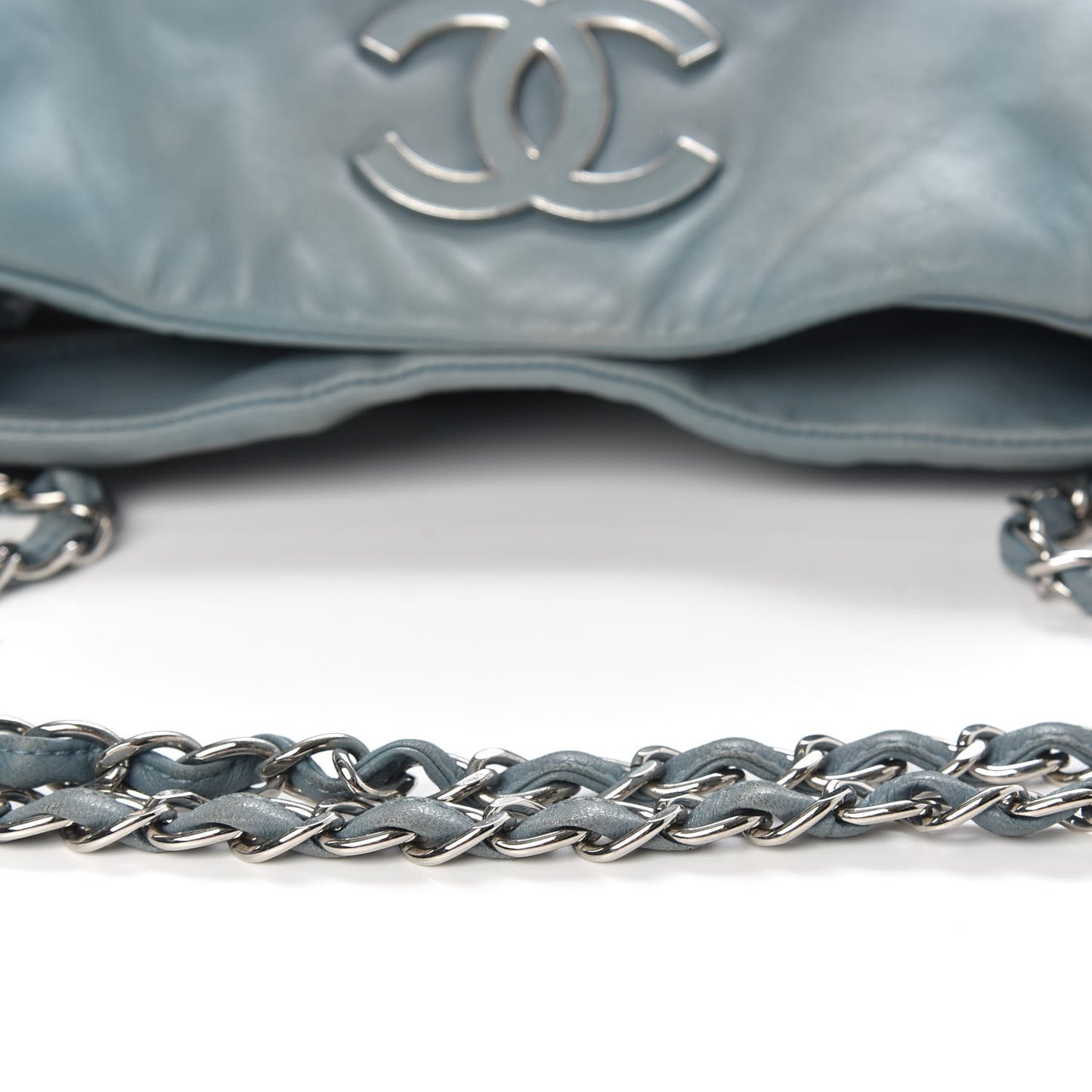 Lambskin Sensual Hobo Blue