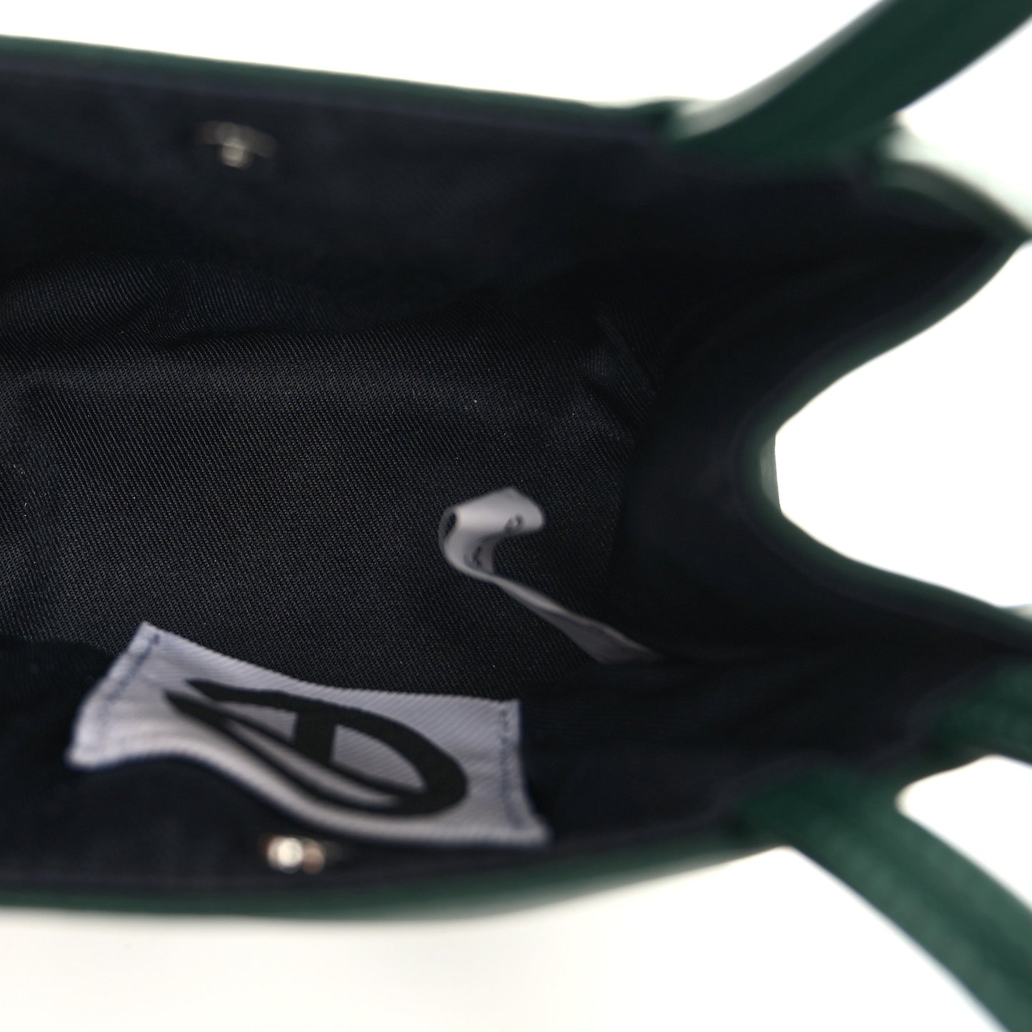 Vegan Leather Small Shopping Bag Dark Olive