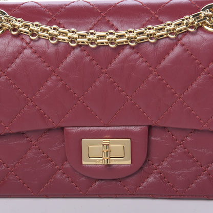 Chanel Aged Calfskin Quilted 2.55 Reissue Mini Flap Red 10 of 11