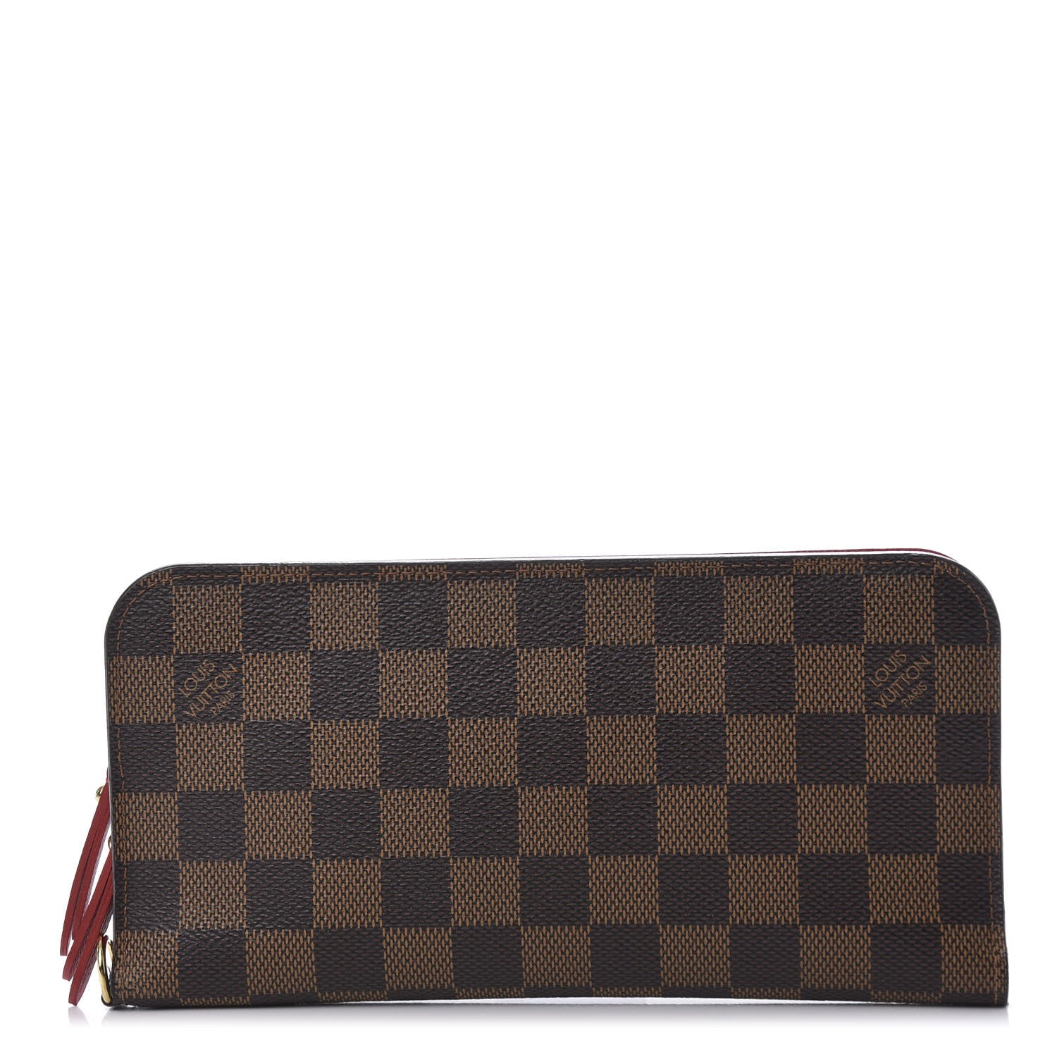 Louis Vuitton Damier Ebene Insolite Wallet Red 1 of 9