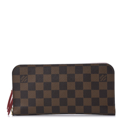 Louis Vuitton Damier Ebene Insolite Wallet Red 1 of 9