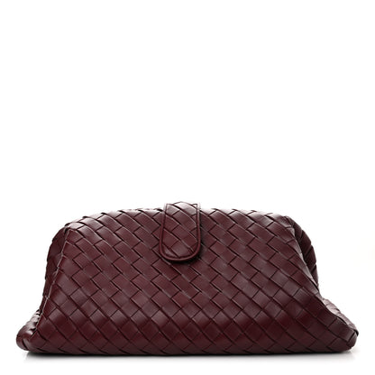Bottega Veneta Nappa Intrecciato Maxi The Lauren 1980 Clutch Barolo 1 of 10