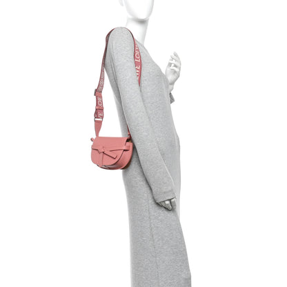 Loewe Calfskin Jacquard Mini Gate Dual Bag Peach Bloom 2 of 11