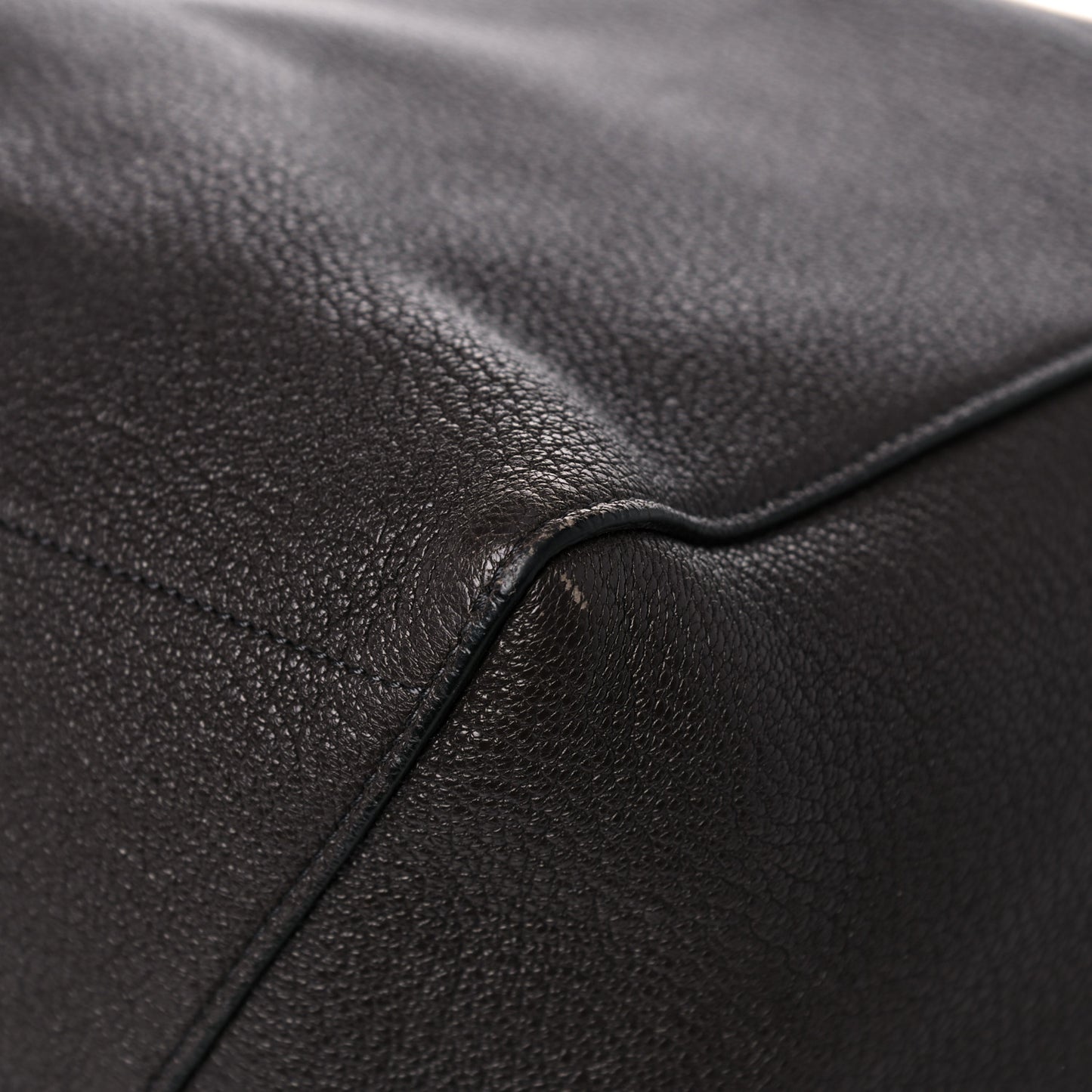 Goatskin Sangle Bucket Bag Dark Taupe