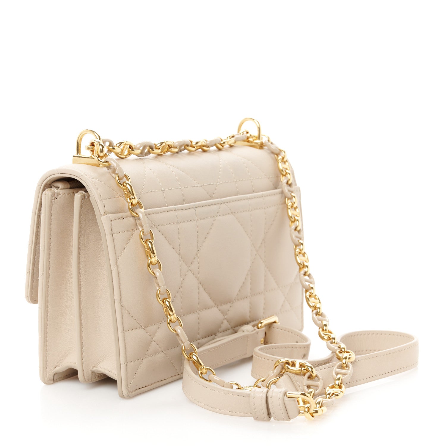 Christian Dior Lambskin Macrocannage Mini Miss Caro Bag Caramel Beige 3 of 11