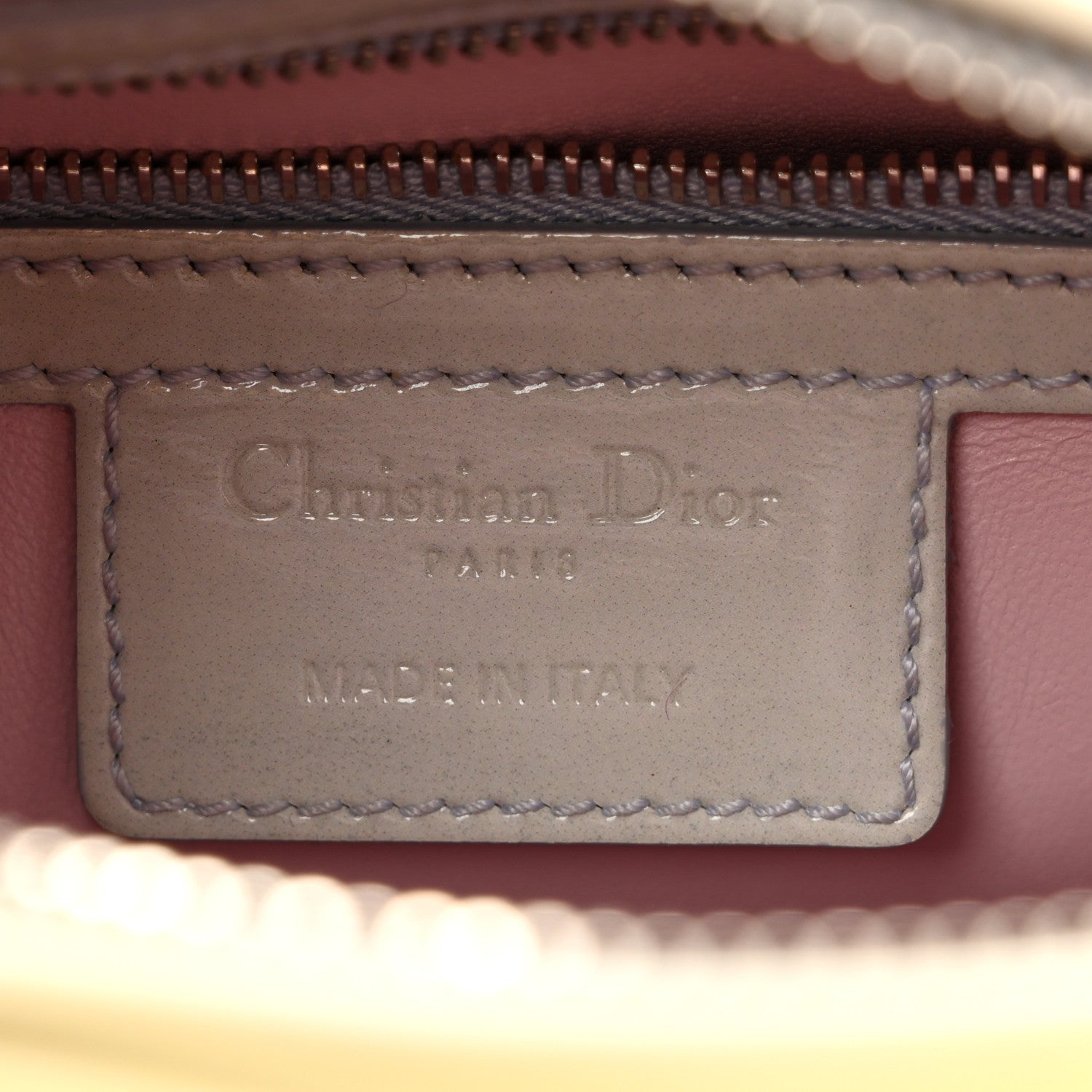 Christian Dior Patent Cannage Gradient Medium Lady Dior Blue Coral 6 of 14