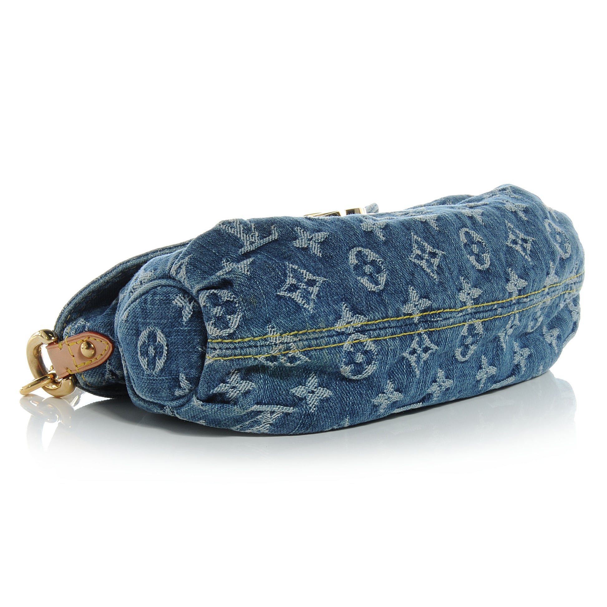 Louis Vuitton Monogram Denim Mini Pleaty Blue 4 of 8