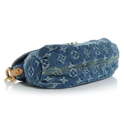 Louis Vuitton Monogram Denim Mini Pleaty Blue 4 of 8