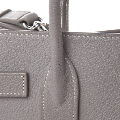 Saint Laurent Grained Calfskin Topstich Baby Sac De Jour Grey 10 of 15