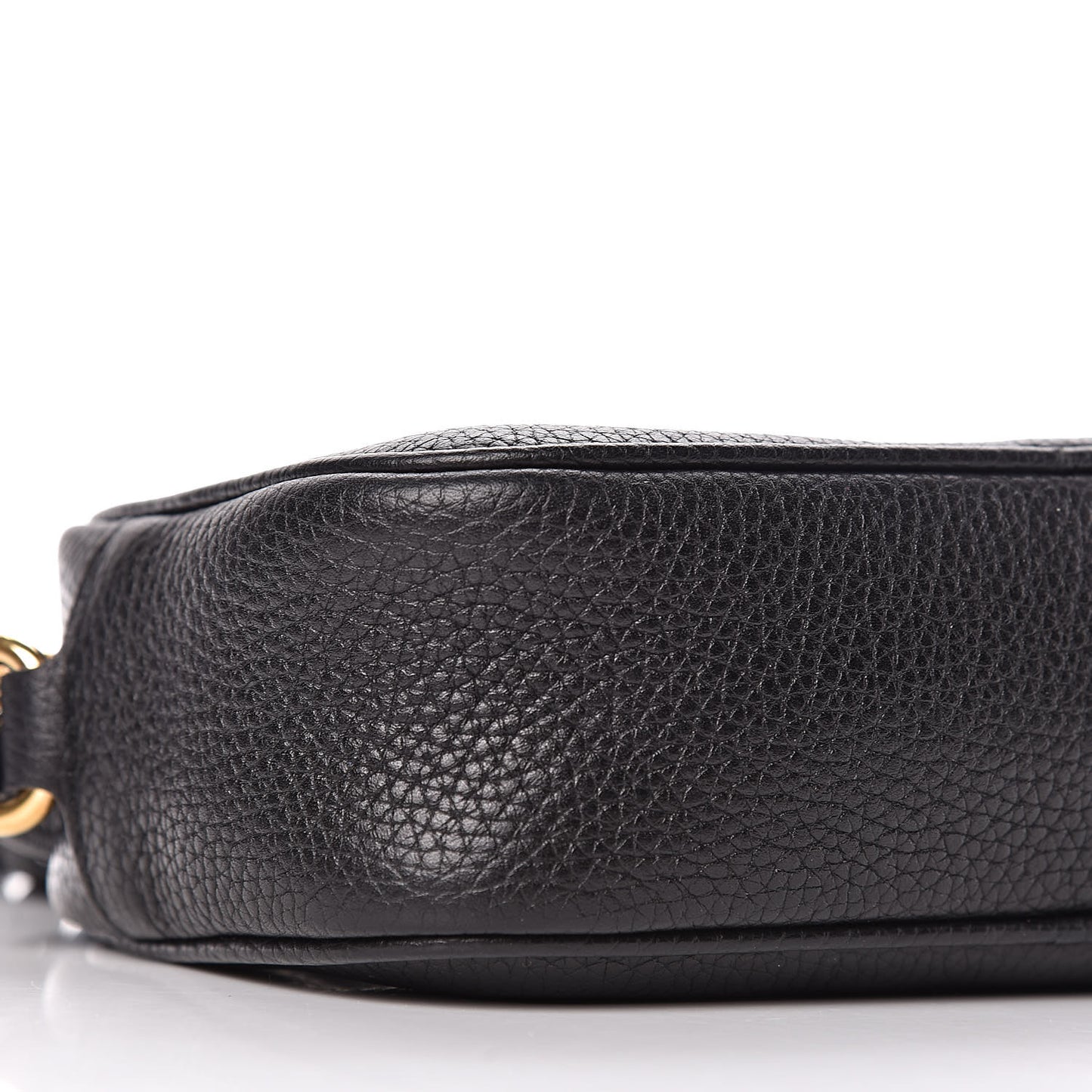 Pebbled Calfskin Mini Soho Disco Bag Black