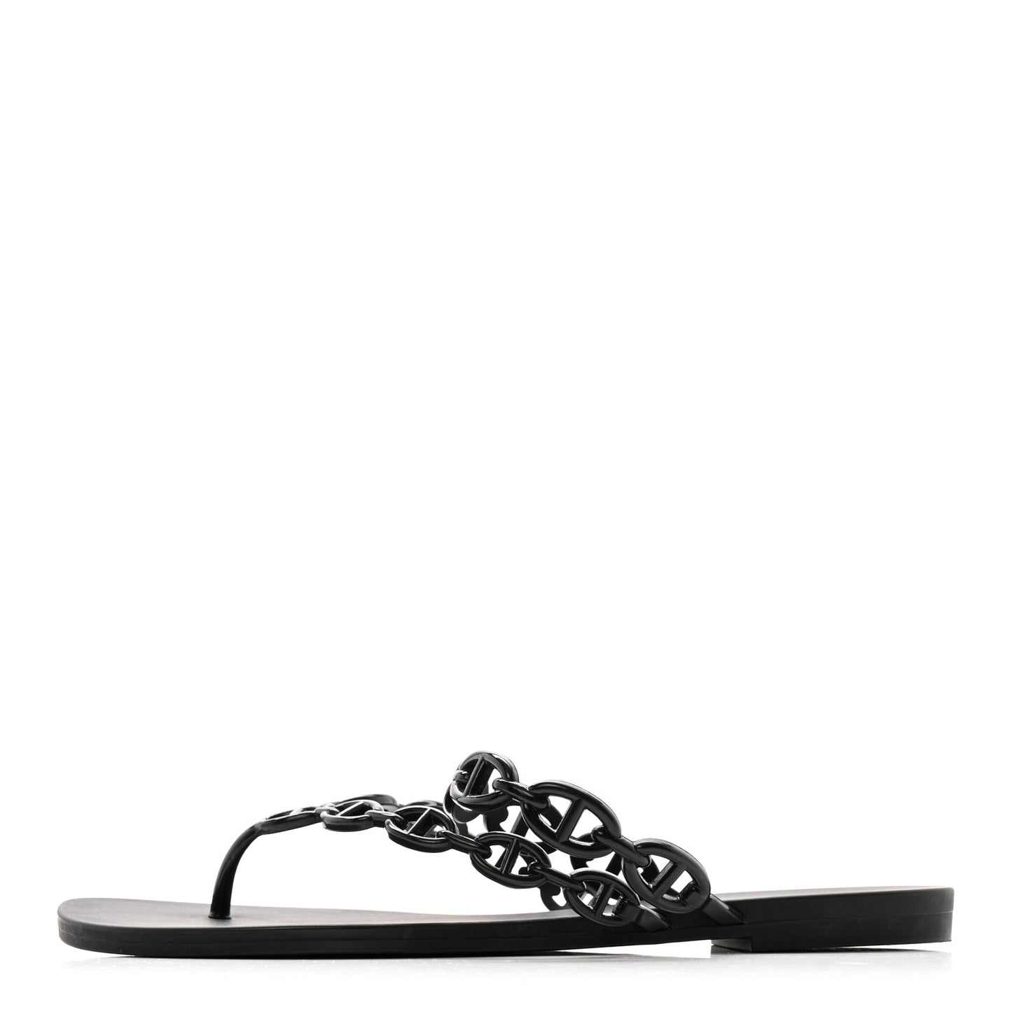 Rubber Chaine d'Ancre Island Sandals 39 Black