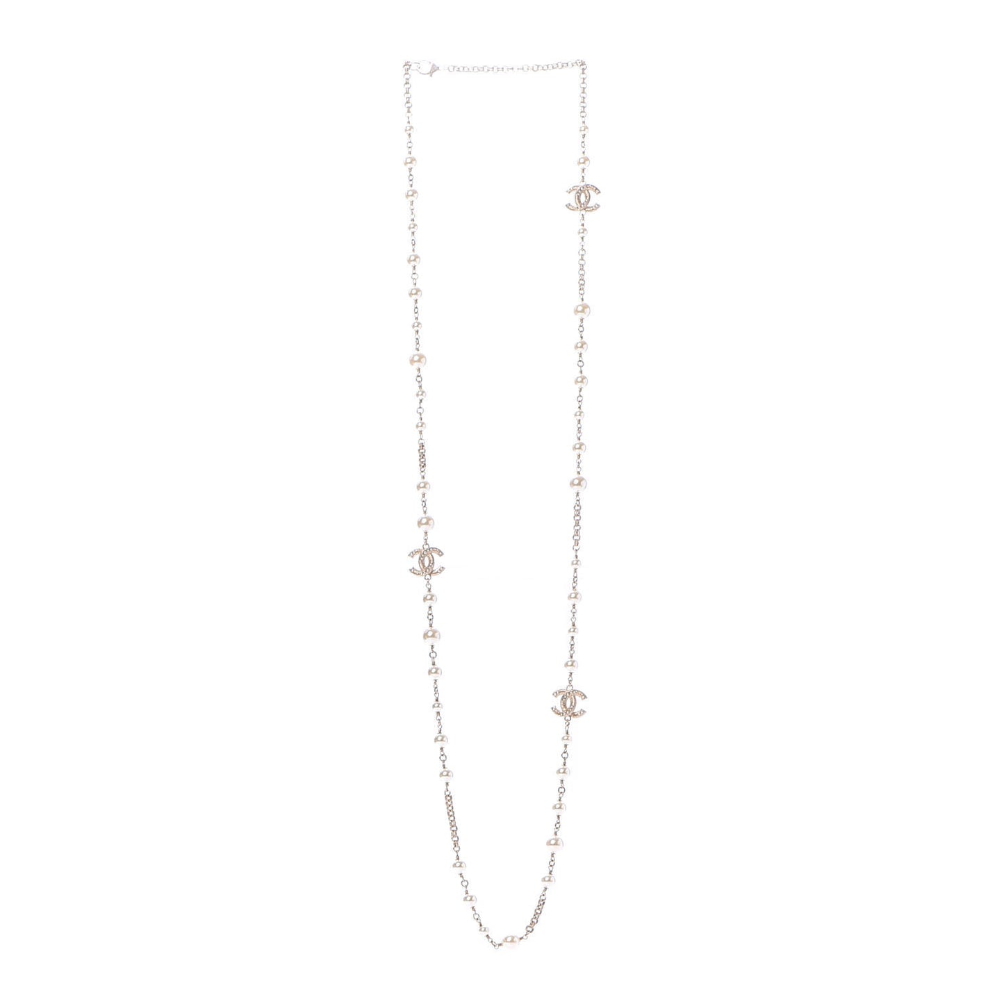 Pearl CC Necklace Light Gold