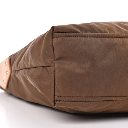 Prada Tessuto Nylon Jacquard Logo Hobo Bruciato 12 of 14