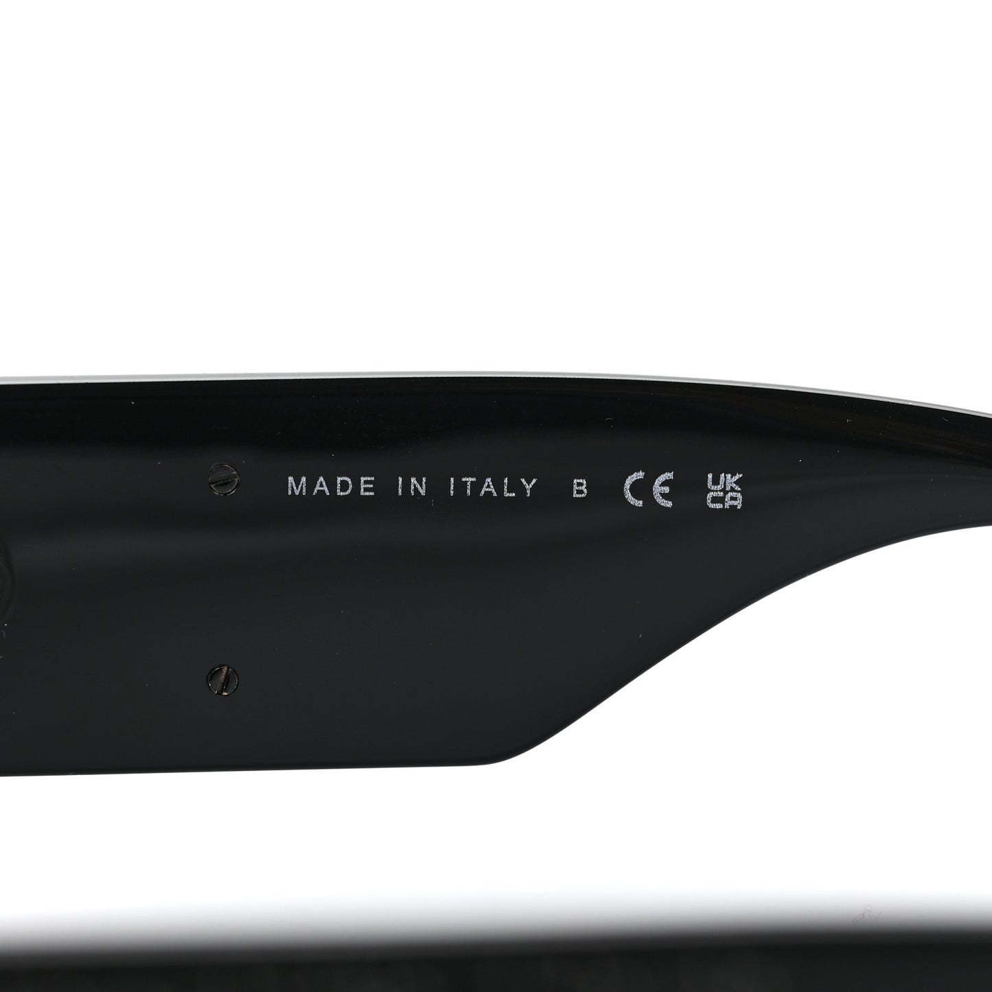 Acetate Crystal CC Shield Sunglasses 5466-B-A Black