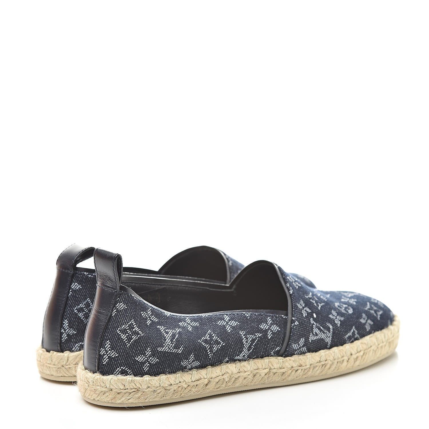 Louis Vuitton Monogram Denim Waterfall Espadrille 36.5 Marine 4 of 10