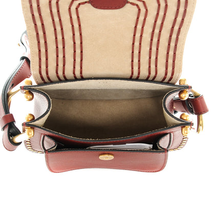 Chloe Calfskin Braided Mini Hudson Shoulder Bag Sienna Red 5 of 6