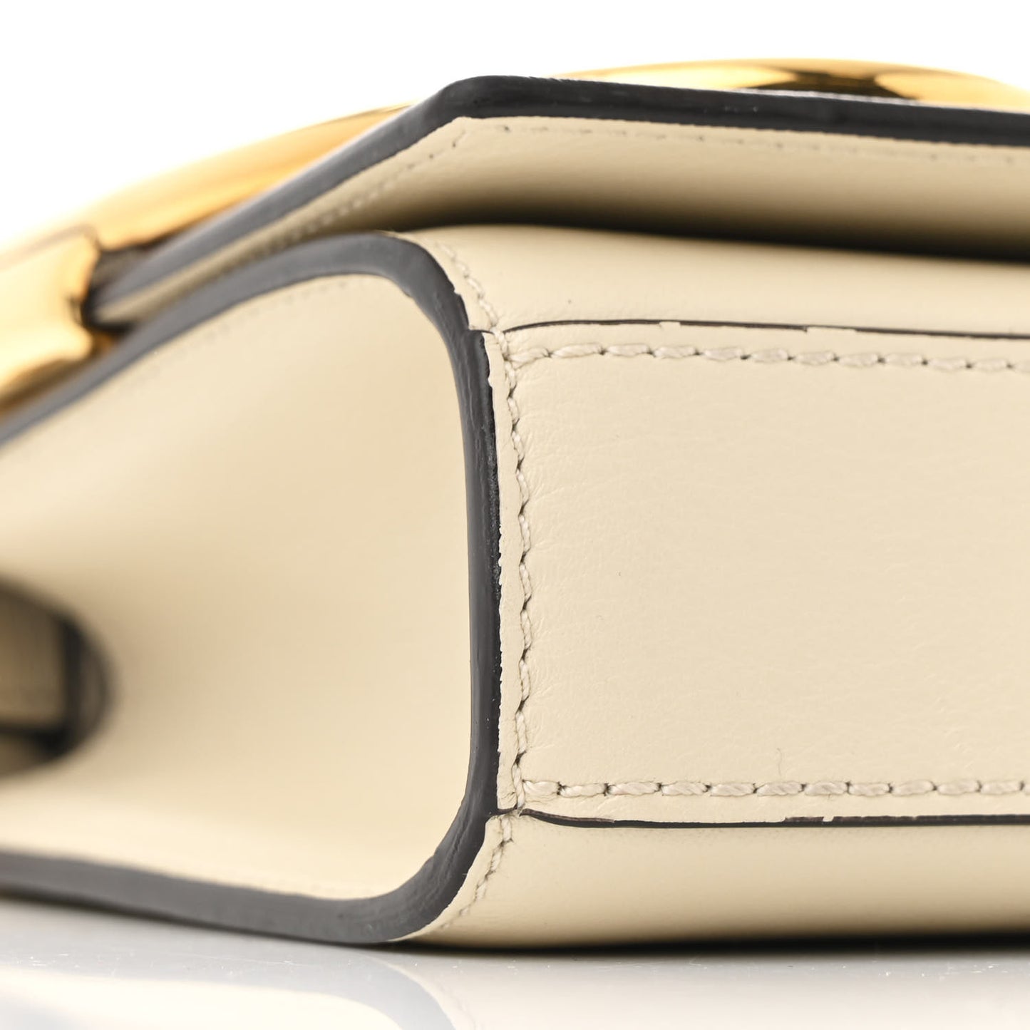 Calfskin Iconic Crossbody Bag Sweet Beige