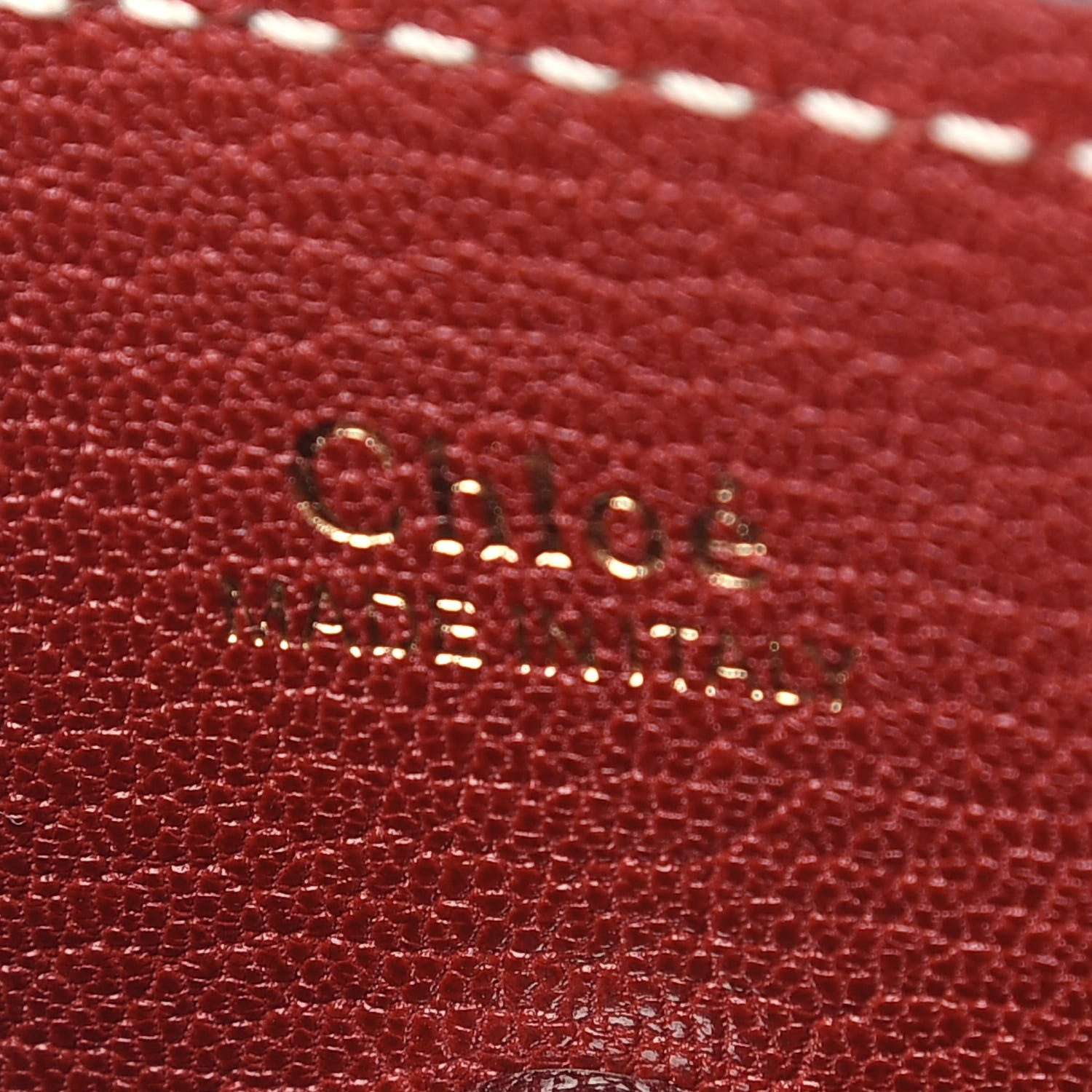 Chloe Shiny Calfskin Goatskin Mini Aby Bi-Color Bucket Fallow Pink 6 of 8