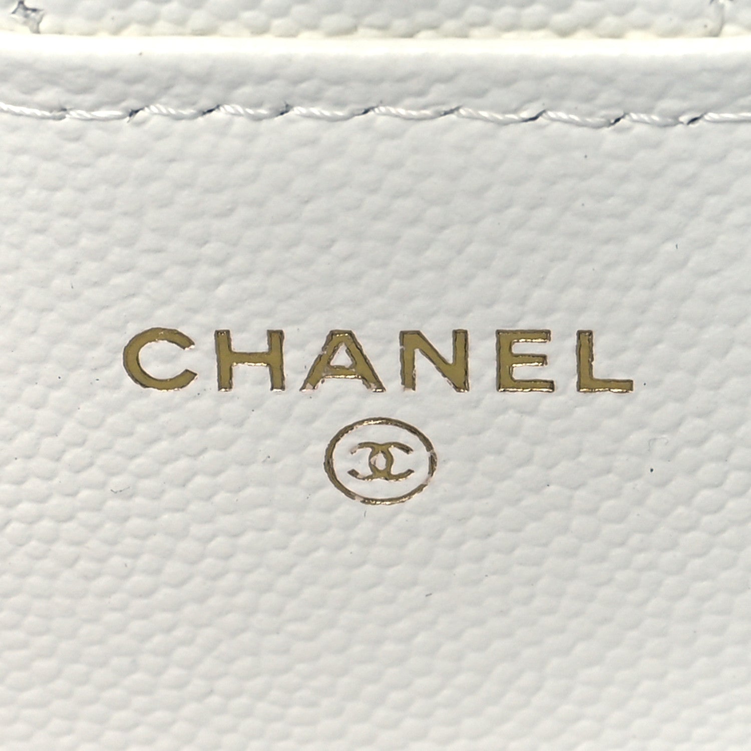 Chanel Caviar Quilted Mini Chain Bag White 6 of 12