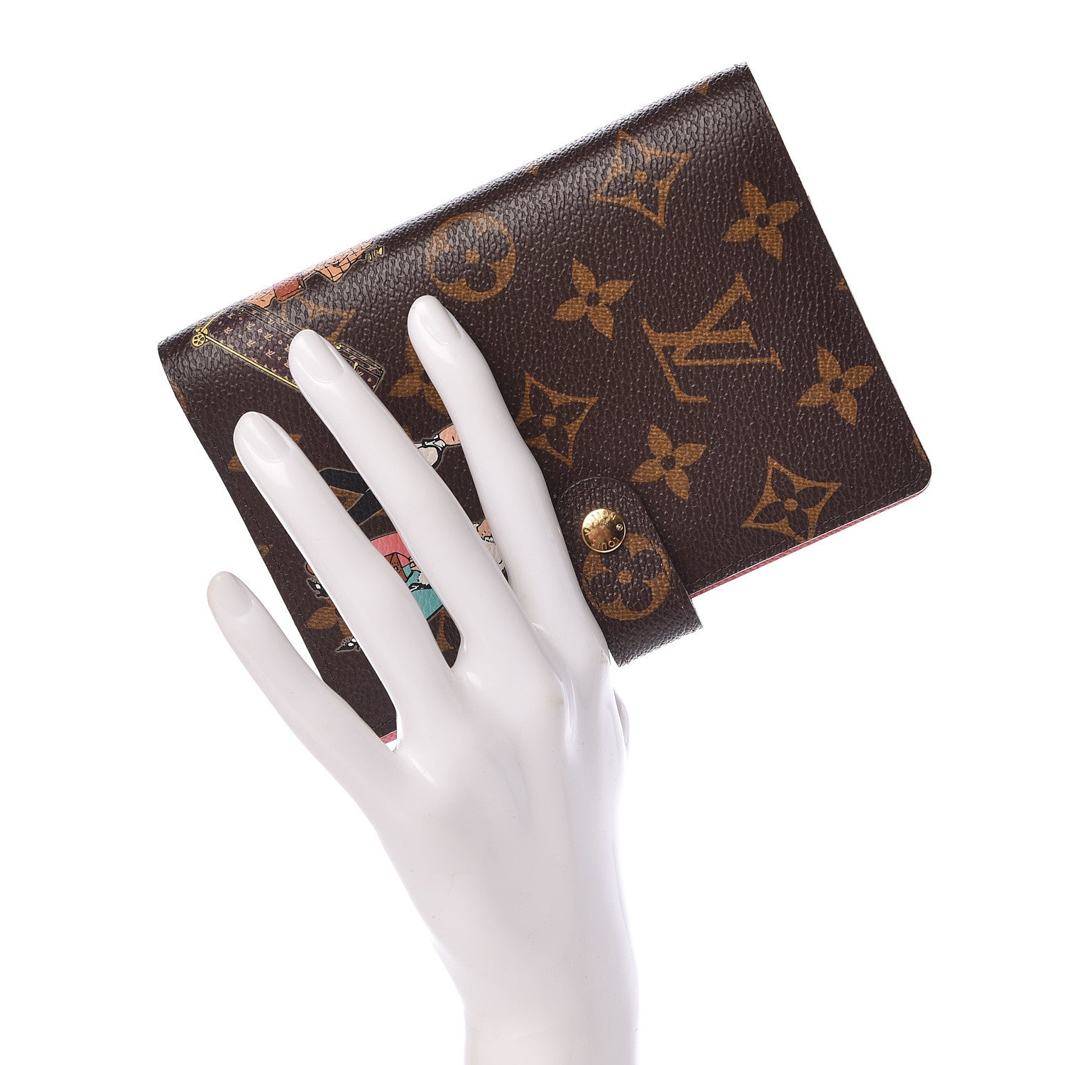 Louis Vuitton Monogram Illustre Small Ring Agenda Rose 2 of 8