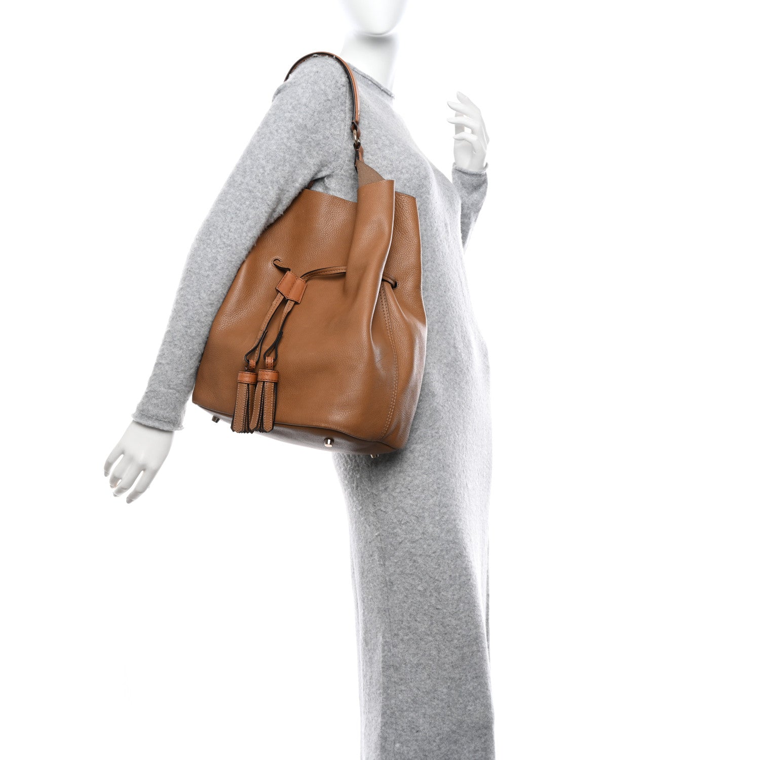 Burberry Grainy Calfskin Large Ashby Hobo Sand 2 of 16